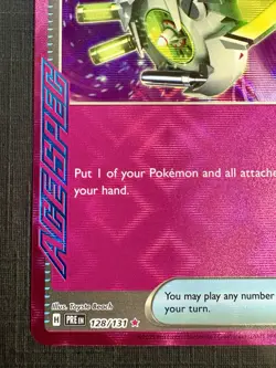 Pokemon TCG: 2025 Scoop Up Cyclone 128/131 PINK STAR HOLO-Prismatic Evolutions - Image 4