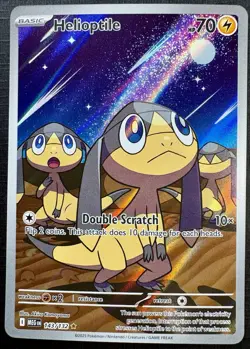 Pokemon TCG: 2025 Helioptile 143/132-ILLUSTRATION RARE HOLO-Mega Evolution - Image 1