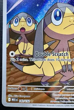 Pokemon TCG: 2025 Helioptile 143/132-ILLUSTRATION RARE HOLO-Mega Evolution - Image 4