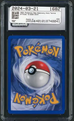 2001 Pokemon Neo Discovery Yanma Unlimited Holo Rare 17/75 CGC Gem Mint 10 - Image 2