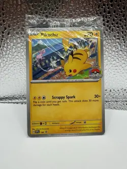 Pokemon TCG: 2024 Pikachu World Championship Pikachu 190 Promo (Factory Sealed) - Image 1