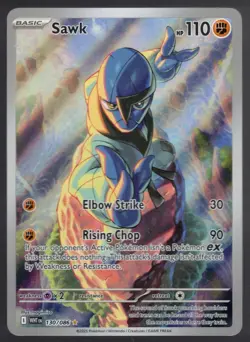 Pokemon TCG - Sawk 130/086 Illustration Rare Sv: White Flare NM - Image 1
