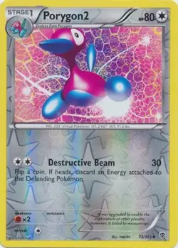 Pokemon - Porygon2 - 73/101 - Uncommon - Reverse Holo - Plasma Blast - NM - Image 1