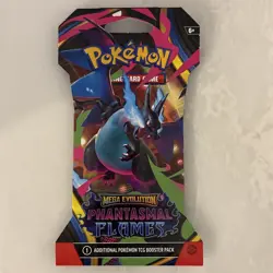 Pokemon TCG Mega Evolution Phantasmal Flames Booster Pack Factory Sealed - Image 2