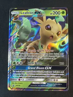 Leafeon GX SM146 Sm Holo Sun & Moon Black Star Promo Pokemon - Image 1