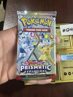 VERY HEAVY! GOD PACKUUU 22.45g Prismatic Evolutions Pokemon TCG Booster (SEALED) - Image 2