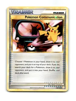 Pokemon Communication 98/123 Uncommon HeartGold & SoulSilver Pokemon Near Mint - Image 1
