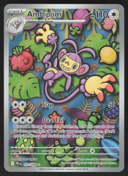 Ambipom 107/094 Illustration Rare Pokemon TCG Phantasmal Flames NM - Image 1