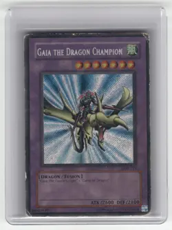 Gaia The Dragon Champion - LOB- EN125 - Yugioh TCG - SR - Unlimited - HP - Image 1