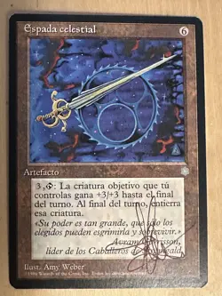 MTG ARTIST PROOF Spanish Celestial Sword AP Sketch Art Amy WEBER Magic - Image 2