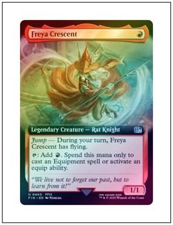 1x Freya Crescent, Extended Art Foil, Final Fantasy, Magic MTG NM - Image 1