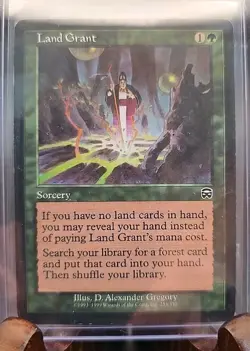 Land Grant Mercadian Masques MTG Regular Heavily Played - Image 3