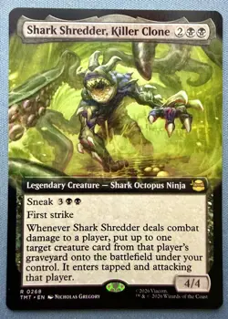 Shark Shredder, Killer Clone | 268 | Rare | Extended Art | Regular | TMNT | MTG - Image 1