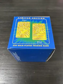 Pokemon 23k Burger King Gold Plated Trading Card Set Of 6 Blue Box Version - Image 5