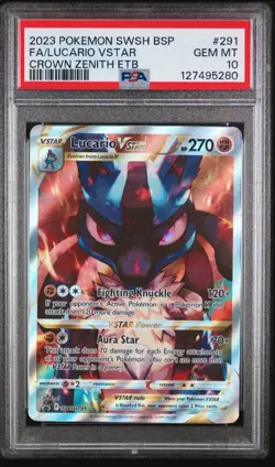 Lucario VSTAR SWSH291 PSA 10 Pokemon TCG - Image 1