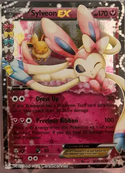 Pokemon Sylveon EX RC21/RC32 Generations Ultra Rare Radiant Collection Holo - Image 1