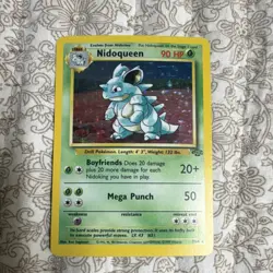 Pokemon TCG Nidoqueen Jungle 07/64 Holo Rare 1999 English - Image 1