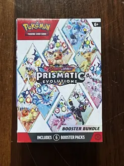 Pokemon TCG: Prismatic Evolutions Booster Bundle SV 8.5 | 6 Packs | SEALED - Image 1