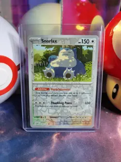 Snorlax 143/165 Pokemon TCG S&V 151 Reverse Holo Uncommon NM - Image 1