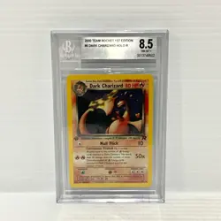 PSA BGS 8.5 Dark Charizard 4/82 1st Edition Holo - Rocket - Graded Pokemon Card - Image 1