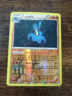 Pokemon Legendary Treasures Lucario 80/113 Reverse Holo Card - Image 1