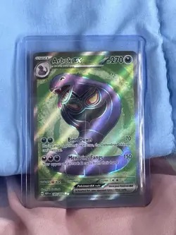 2023 Pokemon TCG Arbok EX 185/165 SV Scarlet & Violet 151 Ultra Rare Holo Eng - Image 1