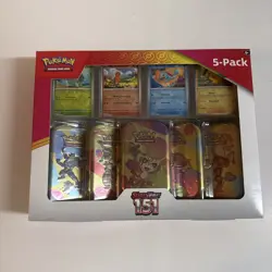Scarlet & Violet 151 Mini Tin 5-Pack | Costco Exclusive | Pokemon TCG - Image 1
