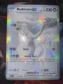 Reshiram EX 173/086 White Flare BWR NM Pokemon TCG - Image 1