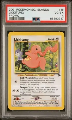 2001 Pokemon Southern Islands Lickitung #16 - PSA 4 - Image 1