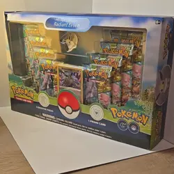 Pokemon Radiant Eevee Premium Collection Box 8 Booster Packs Promo Card English - Image 1