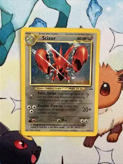Pokemon TCG Neo Discovery Scizor English Holo Card 10/75 Rare - Image 1