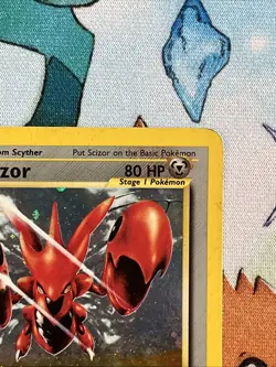 Pokemon TCG Neo Discovery Scizor English Holo Card 10/75 Rare - Image 3
