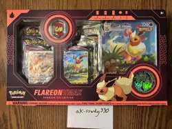 Pokemon Flareon VMAX Premium Collection Promo Exclusive Booster Box - Image 1