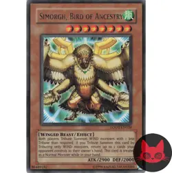 Yugioh Simorgh, Bird of Ancestry LODT-EN039 Rare LP - Image 1