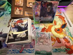 500 One Piece Bulk Card Lot, 10 Rares & 2 SR’s Included - Image 1