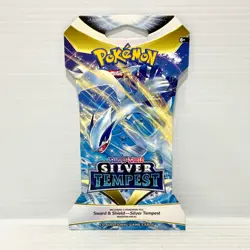 1x Silver Tempest Lugia Sword & Shield Sealed Pokemon Card Sleeved Booster Pack - Image 1