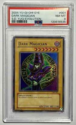 Dark Magician SYE-001 •PSA 8 NM-MT• Super Rare Unlimited 2000 Yu-Gi-Oh! TCG Card - Image 1