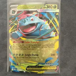 Mega Venusaur ex 003/132 Mega Evolution Ultra Rare Holo Pokemon TCG Card NM - Image 1