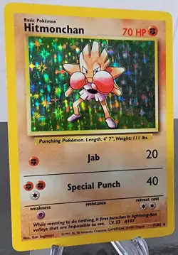 Hitmonchan - 7/102 Pokemon Base Set Holo Rare Card WOTC - Image 2