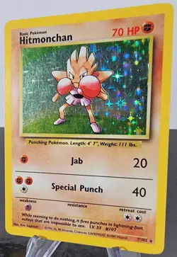 Hitmonchan - 7/102 Pokemon Base Set Holo Rare Card WOTC - Image 3