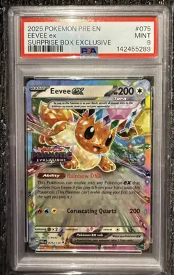 PSA 9 & 10 Prismatic Evolutions Stamped Promo Cards 8/9 Sequential Set - Image 2