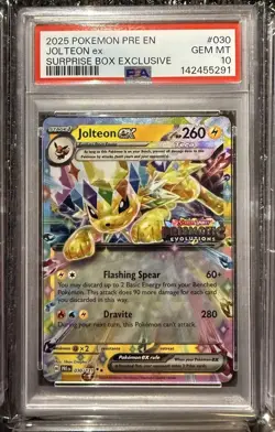 PSA 9 & 10 Prismatic Evolutions Stamped Promo Cards 8/9 Sequential Set - Image 4