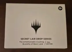 Sealed Secret Lair Unfathomable Crushing Brutality Of Basic Lands MTG FOIL ED - Image 1