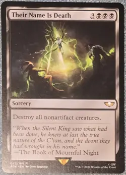 Their Name is Death - 40K Warhammer 40,000 - 062 - MTG - NM / Near Mint - Image 1