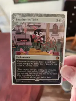 MTG Near Mint Smothering Tithe from Wilds Of Eldraine bonus sheet - Image 1