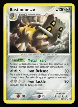 Bastiodon 20/127 Rare Platinum Pokemon Card - Image 1