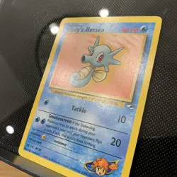 Misty's Horsea 86/132 Gym Heroes Unlimited Common Pokemon TCG Ken Sugimori NM - Image 2