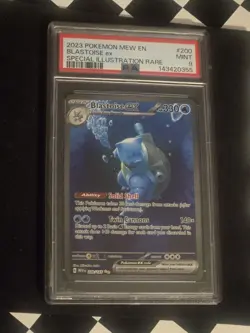 2023 Blastoise ex #200 Special Illustration Rare Pokemon Scarlet & Violet PSA 9 - Image 1
