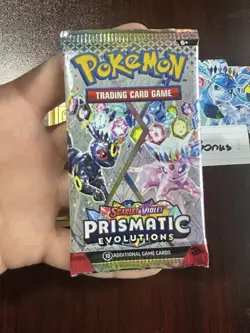VERY HEAVY! GOD PACKUUU 22.47g Prismatic Evolutions Pokemon TCG Booster (SEALED) - Image 2