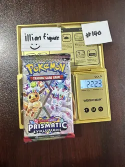 VERY HEAVY! GOD PACKUUU 22.23g Prismatic Evolutions Pokemon TCG Booster (SEALED) - Image 1